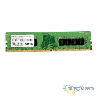 Модуль пам'яті для комп'ютера GeIL DDR4 4GB 2400 MHz Pristine Series (GP44GB2400C17SC) фото №1