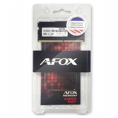 Оперативна пам'ять SoDIMM 8Gb DDR4 3200 MHz AFox, Retail (AFSD48PH1P) фото №3