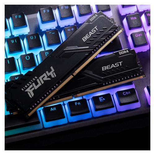 Модуль памяти DDR4 16GB/3600 Kingston Fury Beast Black (KF436C18BB/16) фото №3