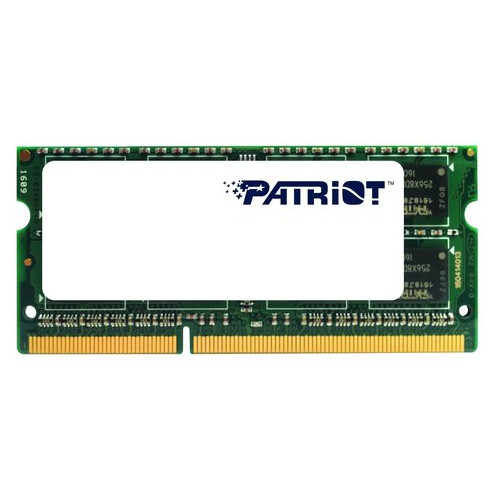 Модуль пам'яті Patriot SoDIMM 4096 DDR3 1600 MHz Retail (PSD34G1600L2S) фото №1