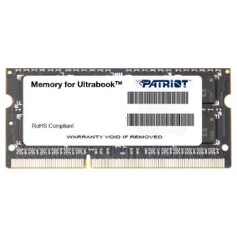 Модуль пам'яті Patriot SoDIMM 8192M DDR3 1600 MHz Retail (PSD38G1600L2S) фото №1