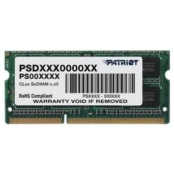 Модуль пам'яті SO-DIMM 4GB/1600 DDR3 1.35В Patriot Signature Line (PSD34G1600L2S) фото №1