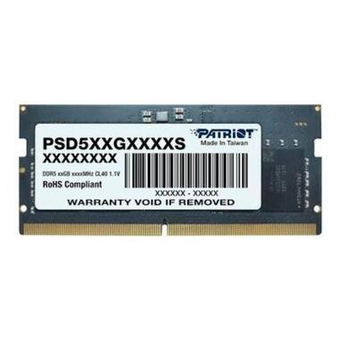 Модуль пам'яті SO-DIMM 32GB/4800 DDR5 Patriot Signature Line (PSD532G48002S) фото №1