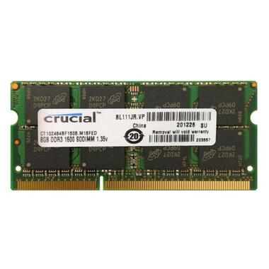 Модуль пам'яті SO-DIMM DDR3L 8GB/1600 Crucial (CT102464BF160B.M16FP) фото №1