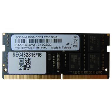 Модуль пам'яті для ноутбука SoDIMM DDR4 16GB 3200 MHz Samsung (SEC432S16/16) фото №1