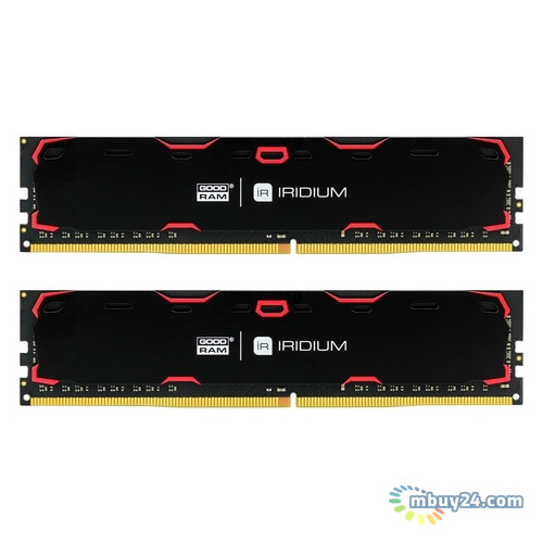 Оперативна пам'ять Goodram DDR4 2x8GB/2400 Goodram Iridium Black (IR-2400D464L15S/16GDC) фото №1