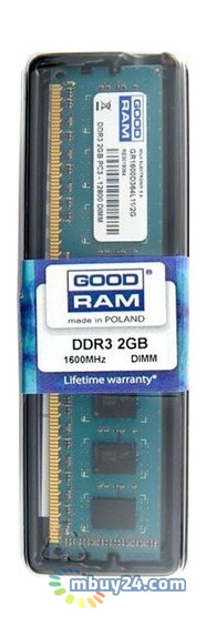 Память Goodram DDR3 2GB 1600Mhz (GR1600D364L11/2G) фото №1