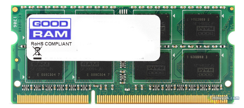Память Goodram SO-DIMM DDR3 4GB 1600MHz (GR1600S3V64L11/4G) фото №1