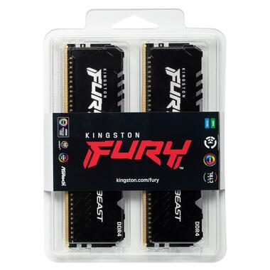 Модуль пам'яті DDR4 2x32GB/3200 Kingston Fury Beast RGB (KF432C16BB2AK2/64) фото №5