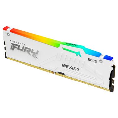 Модуль пам'яті для комп'ютера DDR5 32GB 5200 MHz Beast White RGB Kingston Fury (ex.HyperX) (KF552C36BWEA-32) фото №3
