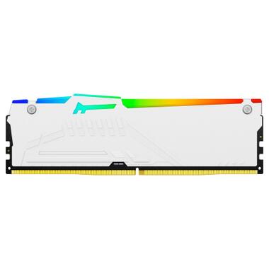 Модуль пам'яті для комп'ютера DDR5 32GB 5200 MHz Beast White RGB Kingston Fury (ex.HyperX) (KF552C36BWEA-32) фото №2