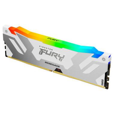 Модуль пам'яті для комп'ютера DDR5 16GB 6000 MHz Renegade RGB White XMP Kingston Fury (ex.HyperX) (KF560C32RWA-16) фото №2
