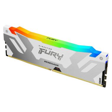 Модуль пам'яті для комп'ютера DDR5 32GB 6000 MHz Renegade RGB White Kingston Fury (ex.HyperX) (KF560C32RWA-32) фото №3