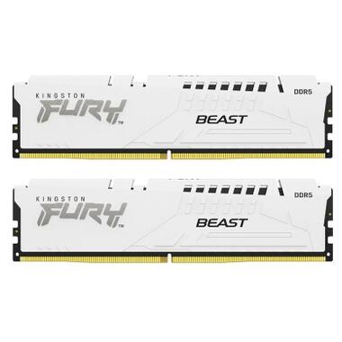 Модуль памяти для компьютера DDR5 32GB (2x16GB) 6000 MHz Beast White Kingston Fury (ex.HyperX) (KF560C36BWE2K2-32) фото №1