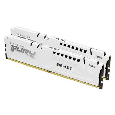 Модуль памяти для компьютера DDR5 32GB (2x16GB) 6000 MHz Beast White Kingston Fury (ex.HyperX) (KF560C36BWE2K2-32) фото №3