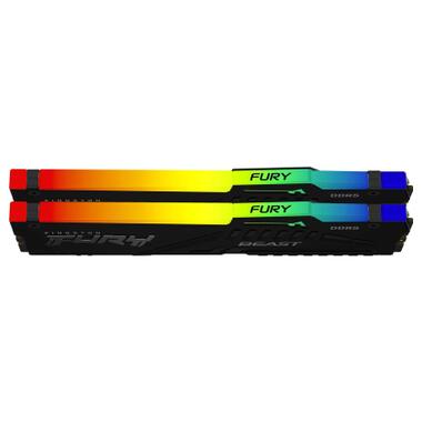 Модуль памяти для компьютера DDR5 64GB (2x32GB) 5600 MHz Beast RGB EXPO Black Kingston Fury (ex.HyperX) (KF556C36BBE2AK2-64) фото №3