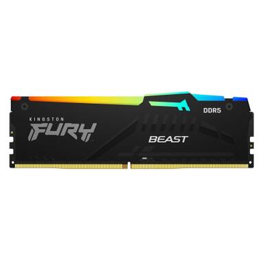Модуль памяти для компьютера DDR5 64GB 5600 MHz Beast RGB EXPO Black Kingston Fury (ex.HyperX) (KF556C36BBEA-64) фото №1