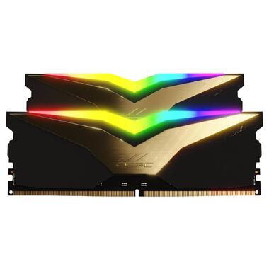 Оперативна пам'ять DDR5  32Gb 6600MHz (2*16Gb) OCPC PISTA RGB C32 Black Label, Retail Kit (MMPT2K32GD566C32BL) фото №1