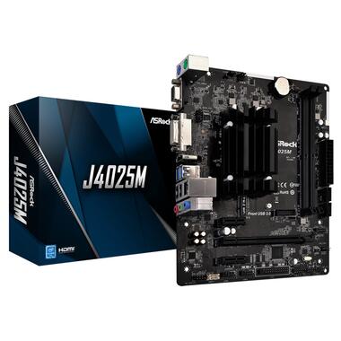 Модуль пам'яті ASRock J4025M (Intel Dual-Core 2.9GHz, 2xDDR4, D-Sub, HDMI, DVІ-D, 1+2 PCIe, 2xSATAIII, mATX) (J4025M) фото №5