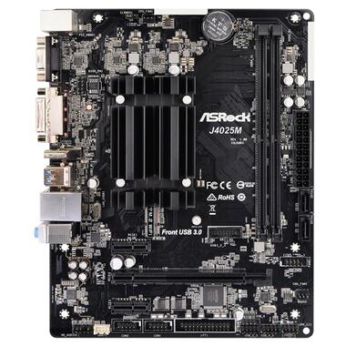 Модуль пам'яті ASRock J4025M (Intel Dual-Core 2.9GHz, 2xDDR4, D-Sub, HDMI, DVІ-D, 1+2 PCIe, 2xSATAIII, mATX) (J4025M) фото №1