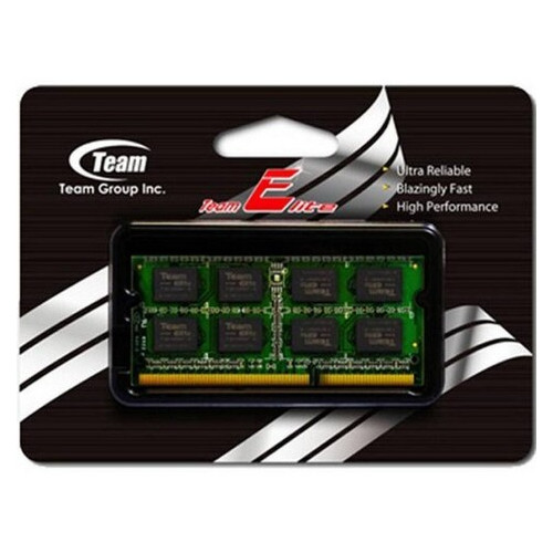 Модуль пам'яті SO-DIMM DDR3 8Gb PC3-12800 (1600MHz) Team (TED38G1600C11-S01) фото №3