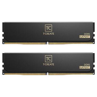 Модуль пам'яті  DDR5 2x32GB/6000 Team T-Create Expert Overclocking 10L Black (CTCED564G6000HC34BDC01) фото №1