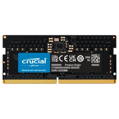 Модуль пам'яті для ноутбука SoDIMM DDR5 8GB 4800 MHz Micron (CT8G48C40S5) фото №1
