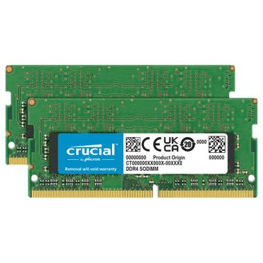 Модуль памяти для ноутбука SoDIMM DDR4 64GB (2x32GB) 3200 MHz Micron (CT2K32G4SFD832A) фото №1