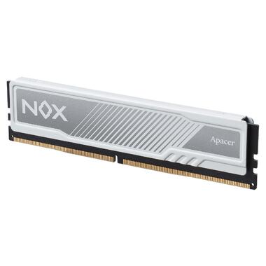 Модуль пам'яті DDR4 8GB/3200 Apacer NOX White (AH4U08G32C28YMWAA-1) фото №2