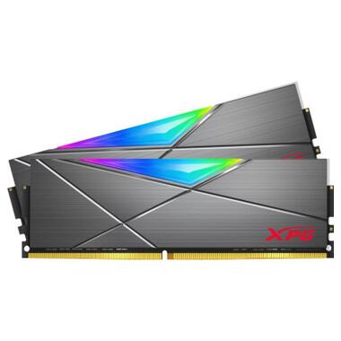 Модуль пам'яті для комп'ютера DDR4 16GB (2x8GB) 4133 MHz XPG SpectrixD50 RGB Tungsten Gray ADATA (AX4U41338G19J-DGM50X) фото №4