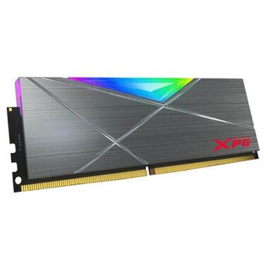 Модуль пам'яті для комп'ютера DDR4 16GB (2x8GB) 4133 MHz XPG SpectrixD50 RGB Tungsten Gray ADATA (AX4U41338G19J-DGM50X) фото №2