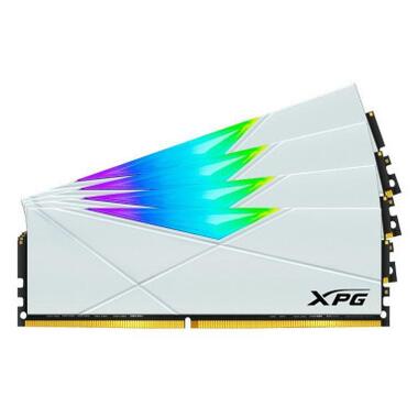 Модуль пам'яті для комп'ютера DDR4 64GB (4x16GB) 3600 MHz XPG Spectrix D50 RGB White ADATA (AX4U360016G18I-QCWH50) фото №1