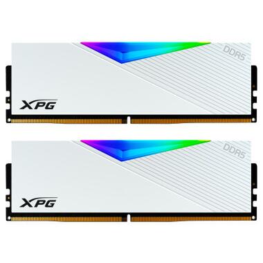 Модуль пам'яті для комп'ютера DDR5 32GB (2x16GB) 5200 MHz XPG Lancer RGB White ADATA (AX5U5200C3816G-DCLARWH) фото №2