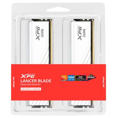 Модуль пам'яті для комп'ютера DDR5 64GB (2x32GB) 6000 MHz XPG Lancer Blade RGB White ADATA (AX5U6000C3032G-DTLABRWH) фото №4