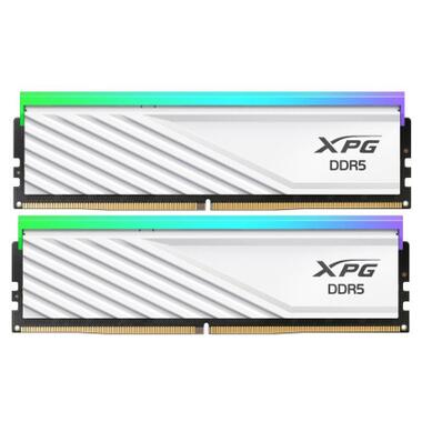 Модуль пам'яті для комп'ютера DDR5 64GB (2x32GB) 6000 MHz XPG Lancer Blade RGB White ADATA (AX5U6000C3032G-DTLABRWH) фото №1