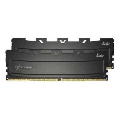 Модуль пам'яті для комп'ютера DDR4 16GB (2x8GB) 3200 МГц Kudos Black eXceleram (EKBLACK4163216AD) фото №1