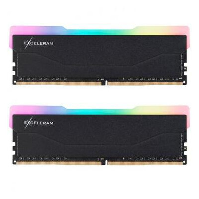 Модуль пам'яті eXceleram для комп'ютера DDR4 32GB (2x16GB) 3200 MHz RGB X2 Series Black (ERX2B432326CD) фото №1