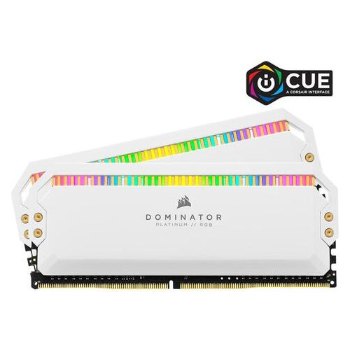 Модуль памяти DDR4 2x8GB/3600 Corsair Dominator Platinum RGB White (CMT16GX4M2C3600C18W) фото №1