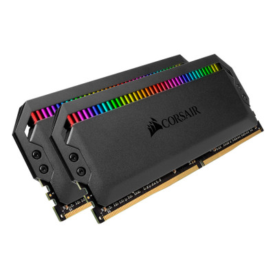 Модуль пам'яті Corsair для комп'ютера DDR4 16GB (2x8GB) 3600MHz Dominator Platinum RGB Black (CMT16GX4M2K3600C16) фото №1