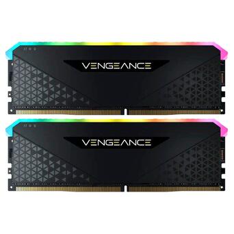 Модуль пам'яті DDR4 2x16GB/3200 Corsair Vengeance RGB RS Black (CMG32GX4M2E3200C16) фото №1
