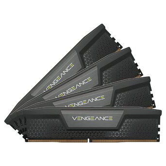 Комплект модулів пам'яті Corsair Vengeance на 64 ГБ (4 x 16 ГБ) DDR5 DRAM C36, 5600 МГц Black (CMK64GX5M4B5600C36) фото №1