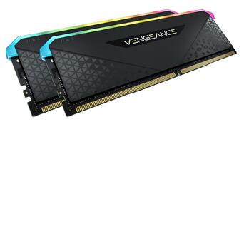 Модуль пам'яті  DDR4 2x32GB/3600 Corsair Vengeance RGB RS Black (CMG64GX4M2D3600C18) фото №1