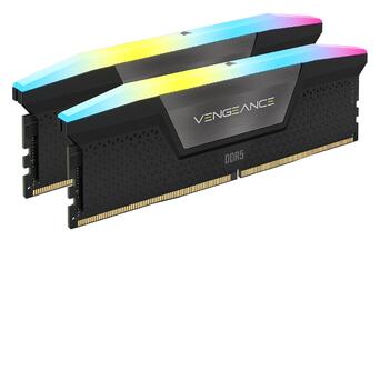 Модуль пам'яті  DDR5 2x48GB/5600 Corsair Vengeance RGB Black (CMH96GX5M2B5600C40) фото №2