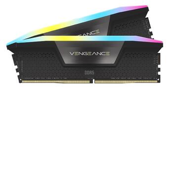 Модуль пам'яті  DDR5 2x48GB/5600 Corsair Vengeance RGB Black (CMH96GX5M2B5600C40) фото №1