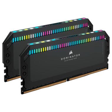Модуль пам'яті для комп'ютера DDR5 32GB (2x16GB) 6000 MHz Dominator Platinum RGB Black Corsair (CMT32GX5M2B6000C30) фото №2