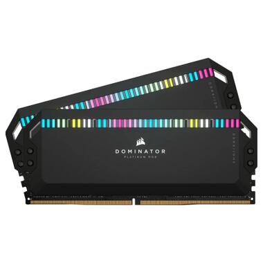 Модуль пам'яті для комп'ютера DDR5 32GB (2x16GB) 6400 MHz Dominator Platinum RGB Black Corsair (CMT32GX5M2B6400C32) фото №3