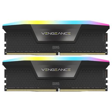 Модуль пам`ятi DDR5 2x16GB/6000 Corsair Vengeance RGB Black (CMH32GX5M2E6000C36) фото №1