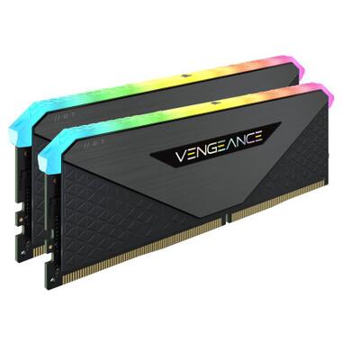 Модуль пам'яті для комп'ютера DDR4 32GB (2x16GB) 3600 MHz Vengeance RGB RT Black Corsair (CMN32GX4M2Z3600C18) фото №2