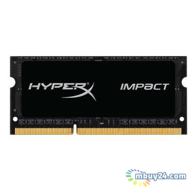 Пам'ять Kingston 8GB SoDIMM DDR3L 1600MHz HyperX Impact (HX316LS9IB/8) фото №1