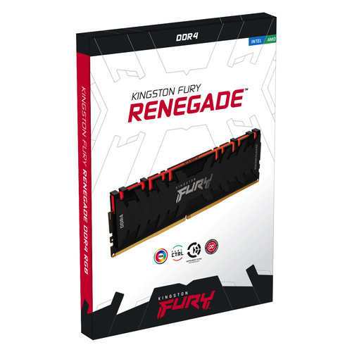 Модуль пам'яті DDR4 2x8GB/3600 Kingston Fury Renegade RGB (KF436C16RBAK2/16) фото №10